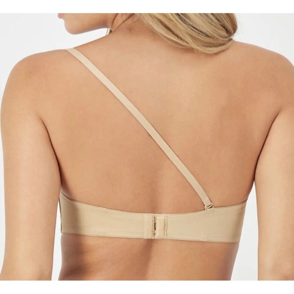 Maidenform Ultimate Stay Put Strapless Underwire Beige Bra #SE6990 Size 38B - Picture 10 of 11